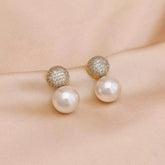 Ladies Imitation Pearl New Design Small Drop Earring Fashion Elegant Charms Dainty Bulk Jewelry Accessories for Women Daily Use