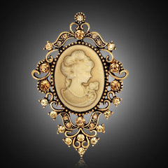 Fashion Vintage Retro Classic Elegant Sweet Brooches for Girls Stylish Pins Jewelry for Women Ladies Accessories Wholesale