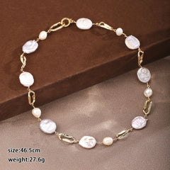 Fashion Freshwater Pearl Baroque Jewelry Sets for Girls Sweet Necklaces Bracelets for Women Ladies Wholesale China Factory