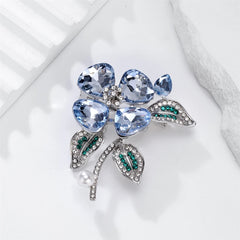 Fashion Sweet Glitter Rhinestone Sparking Brooches for Girls Elegant Luxury Pins Jewelry for Women Ladies Accessories Hot Sale