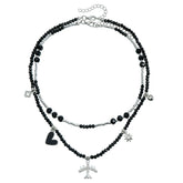 Fashion Beads Airplane Trendy Chic Necklaces for Girls Glamorous Dainty Jewelry for Women Ladies Accessories Wholesale Sweet