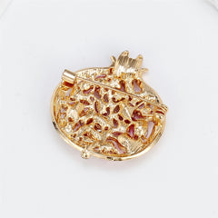 Fashionable Fruits Pomegranate Sweet Brooches for Girls Trendy Dainty Pins Jewelry for Women Ladies Accessories Wholesale