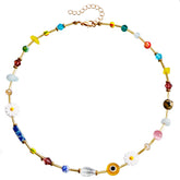 Fashion Beads Flower Sweet Cute Necklaces for Girls Stylish Boho Y2K Jewellry for Women Ladies Accessories Chinese Supplier