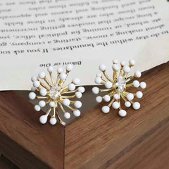 Women Creative Design Hot Sale Flower Shape Small Stud Earring Fashion Chic Beauty Bulk Order Jewelry Accessory for Female Daily