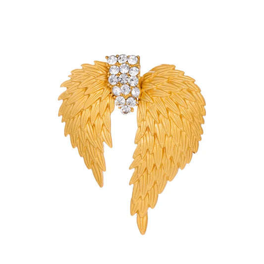 Fashion European and American Style Swing Angel Brooches for Girls Trendy Vintage Simple Jewelry for Women Ladies Accessories