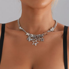 Fashion Butterfly Stars Sweet Spicy Necklaces for Girls Elegant Charms Alloy Jewelry for Women Ladies Accessories Wholesale