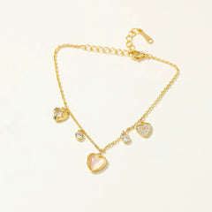 Refined Fashion Charms Sweet Elegant Bracelets for Girls Glamorous Jewellry for Women Ladies Accessories Femme Bijuterias Chic