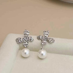 Fashion Simple Imitation Pearl Sweet ELegant Drop Earrings for Girls Sweet Glamorous Jewelry for Women Ladies Accessories