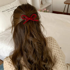 Fashion Classic Bowknot Sweet Hair Clips for Girls Simple Minimalistic Graceful Alligators for Women Ladies Hair Accessories