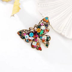 Butterfly Fashion Color Glitter Sparkle Sweet Brooches for Girls Trendy Stylish Jewelry for Women Ladies Accessories Wholesale