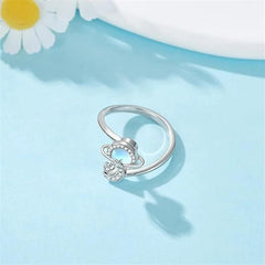 Hot Sale Rotating Planet Rings Unique Elegant Sweet Light Luxury Index Finger Rings for Women Gift Idea Accessories Wholesale