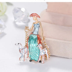 Fashion Vintage Retro Elegant Sweet Brooches for Girls Stylish Trendy Pins Jewelry for Women Ladies Accessories Wholesale Chic