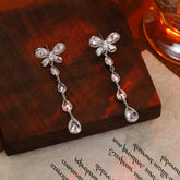 Female Bow Heart Moon Heart New Design Small Slim Dangle Earring Fashion Glitter Sparking Bulk Order Daily Jewelry Accessories