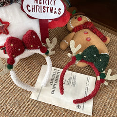 2025 Christmas Glitter Head Band for Baby Girls Sweet Cute Classic Bowknot for Kids Children Hair Accessories Chinese Supplier