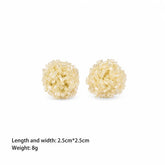 Fashion Elegant Flower Simple Minimalistic Stud Earrings for Girls Sweet Trendy Jewelry for Women Ladies Wholesale China Factory