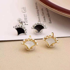 Ladies Irregular Shape Imitation Pearl Mini Clip-on Earring Luxurious Charms Fashion High Quality Bulk Daily Jewelry Accessories