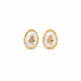 Women Baroque Pearl 18k Gold-plated Stud Earring Factory Price Low MOQ in Stock Elegant Fashion Charms Jewelry for Female Daily