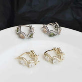 Fashion Trendy Stylish Elegant Hoop Earrings for Girls Luxury Imitation Pearl Sweet Jewelry for Women Ladies Accessories Chic