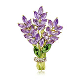 Fashion Glitter Rhinestone Flowers Floral Brooches for Girls Trendy Stylish Elegant Sweet Jewelry for Women Ladies Accessories