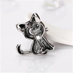 Fashion Glitter Dainty Glitter Cats Brooches for Girls Animals Cute Pins Jewelry for Women Ladies Accessories Chinese Supplier
