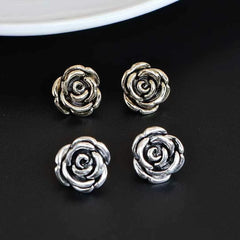 Women Hot Sale Flower Shape Small Mini Punk Fashion Chic Trendy High Quality Bulk Jewelry Accessories for Female Street Causal