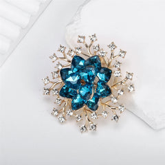 Fashion Glitter Rhinestone Sparkle Luxury Dainty Brooches for Girls Elegant Trendy Pins Jewelry for Women Ladies Accessories