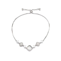 Female Silver Minimalistic Slim Bracelets Fashion Stylish Lightweight Customized Jewelry Accessories for Ladies Daily Office Use