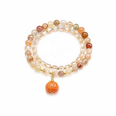 Female Sweet Fashion Beads Crystal Glaze Bracelet Factory Price Low MOQ in Stock Trendy Jewelry for Women Daily Causal Party Use