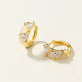 Trendy Simple Minimalistic Classic Hoop Earrings for Girls Elegant Bowknot Jewelry for Women Ladies Accessories Chinese Supplier