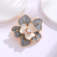 Fashion Flowers Sweet Elegant Imitation Pearl Brooches for Girls Stylish Trendy Pins Jewelry for Women Ladies Accessories