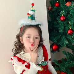 2025 Christmas Fashion Trendy Tree Hair Band for Baby Girls Sweet Cute Kawaii Head Band for Kids Children Hair Accessories