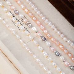 Fashion Freshwater Pearl Elegant Shell Necklaces for Girls Copper 18K Gold Jewelry for Women Ladies Wholesale Bulk Manufacturer