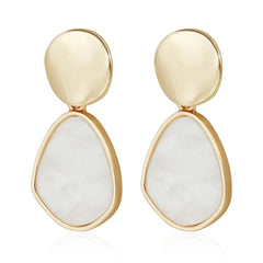 Fashion Bold Simple Minimalistic Elegant Drop Earrings for Girls Vintage Retro Glamorous Jewelry for Women Ladies Accessories