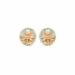 Fashion Copper 18K Gold Plated Stud Earrings for Girls S925 Silver Jewelry for Women Ladies Wholesale China Manufacturer Bulk