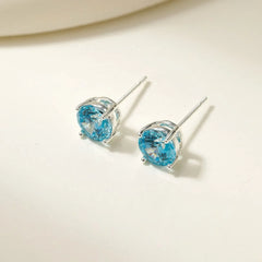 Floral Earrings with Zircon Sweet Exquisite Dainty Stud Earrings 2025 Custom Fashion Jewelry for Women Gift Casual Wholesales