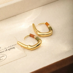 Fashion Simple Copper Minimalistic Hoop Earrings for Girls Trendy Jewelry for Women Ladies Wholesale China Manufacturer Bulk