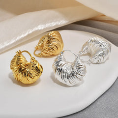 Female Fashion Earring Light Luxury Geometric Earring Wrap Line Thread Earring Design Advanced Sense Cool Simple Earrings Bulk