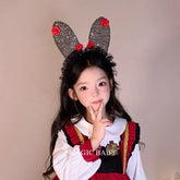 Halloween Headband for Kids Cat Rabbit Rose Skull Spooky Cute Hairband Children Costume Party Hair Accessories Trick or Treat