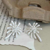 Women Latest New Design Flower Shape Stud Earring Trendy Fashion Elegant Luxurious Bulk Order Jewelry Accessories for Female