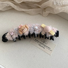 Fashion Cute Animals Bear Hair Clips for Girls Sweet Kawaii Banana Clips for Women Ladies Hair Accessories Female in Stock