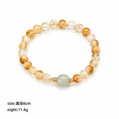 Women Brown Beige Beads Bracelet Factory Price Low MOQ Bulk in Stock Charms Fashion Elegant Vintage Jewelry for Female Daily