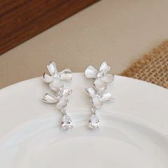 Fashion Glitter Luxury Sweet Elegant Drop Earrings for Girls Heart Shaped Jewelry for Women Ladies Accessories Chinese Supplier