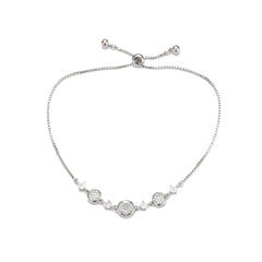 Female Silver Minimalistic Slim Bracelets Fashion Stylish Lightweight Customized Jewelry Accessories for Ladies Daily Office Use