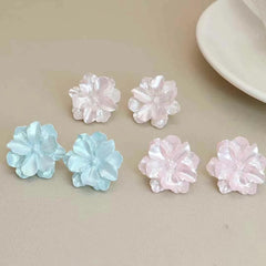 Women Hot Sale Classic Flower Shape Small Stud Earring Sweet Fashion Gentle Luxurious Bulk Order Jewelry Accessories for Daily