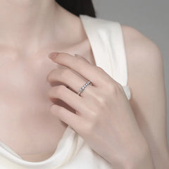 Hot Sale Small Five-pointed Star Zircon Rings Glitter Dainty Simple Fashionable Jewelry Rings Women Gift Accessories Wholesale