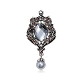 Fashion Luxury Glitter Sparing Glitter Brooches for Girls Vintage Retro Charms Dainty Pins Jewelry for Women Ladies Accessories