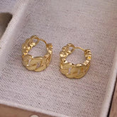 Fashion Trendy Simple Art Deco Chic Classic Hoop Earrings for Girls Elegant Stylish Jewelry for Women Ladies Accessories