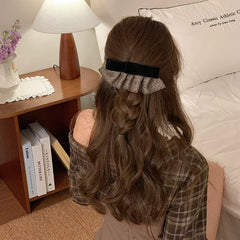 Fashion Elegant Ribbon Bowknot Princess Style Hair Clips for Girls Trendy Classic Barrettes for Women Ladies Hair Accessories