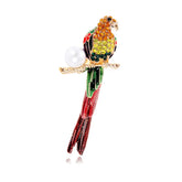 Fashion Simple Bird Glitter Sparkle Animals Sweet Brooches for Girls Stylish Charms Cute Pins Jewelry for Women Ladies Accessory