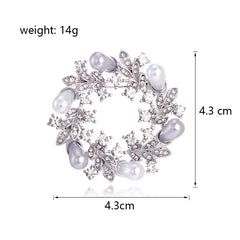 Fashion Glitter Rhinestone Sparking Brooches for Girls Glamorous Charms Pins Jewelry for Women Ladies Accessories Wholesale